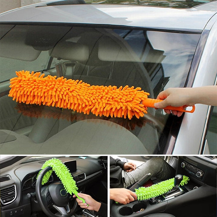 Single Sided Flexible Chenille Changeable Dust Duster (Random Color Delivery)