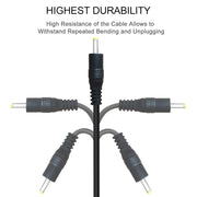 USB Male to DC 2.5 x 0.7mm Power Cable, Length: 1.2m(Black)