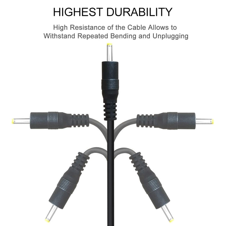 USB Male to DC 2.5 x 0.7mm Power Cable, Length: 1.2m(Black)