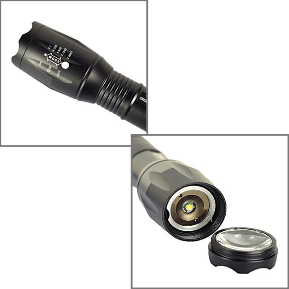 LT-XD 1 x XML-T6 White Light LED Flashlight , 1800 LM 5-Modes(Black)