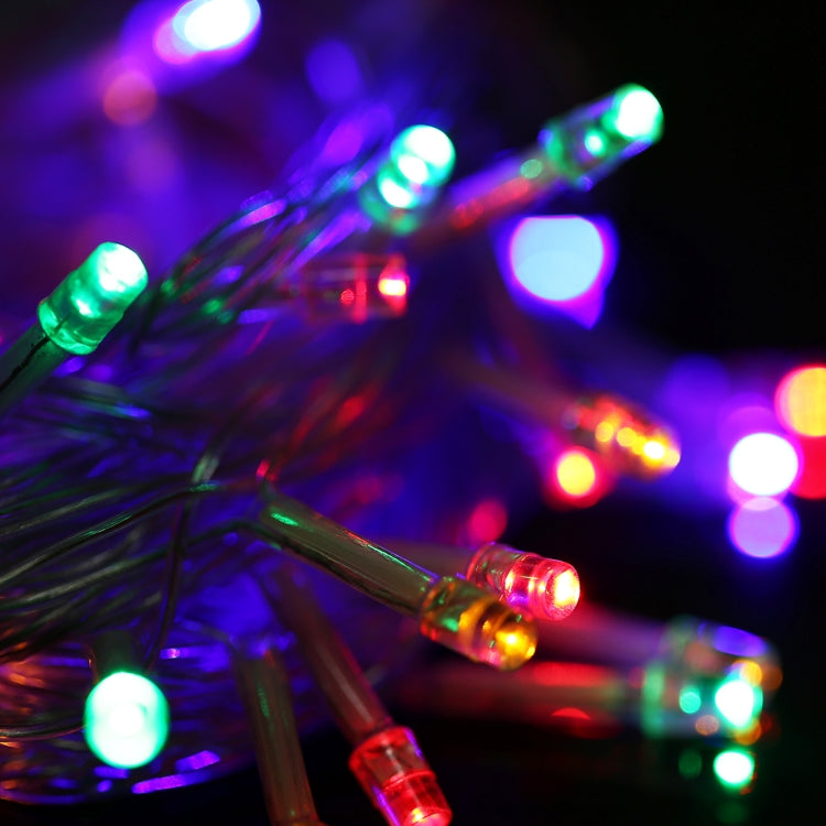 Water-resistant  String Light, Length: 10m, 100 LED RGB Light with Controller, Flashing / Fading / Chasing Effect, AC 220V, EU Plug