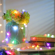 10m 100 LED Colorful String Rope Light with Tail Plug-in