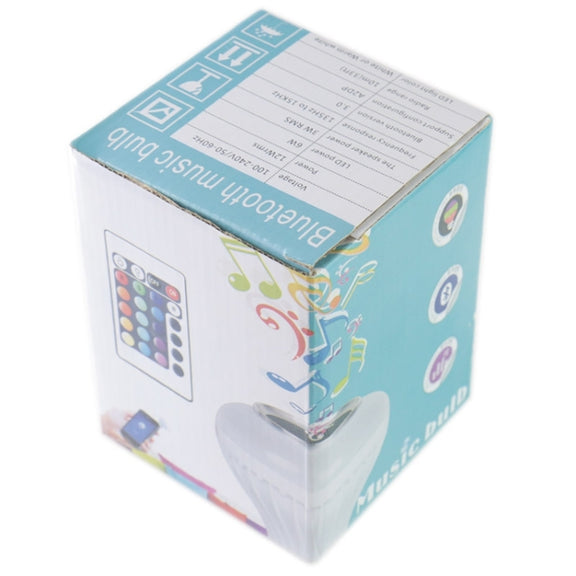 E27 RGB LED Light Lamps Speaker, Bluetooth, Support WiFi Phone Control, Adjustable Light, with Remote Control