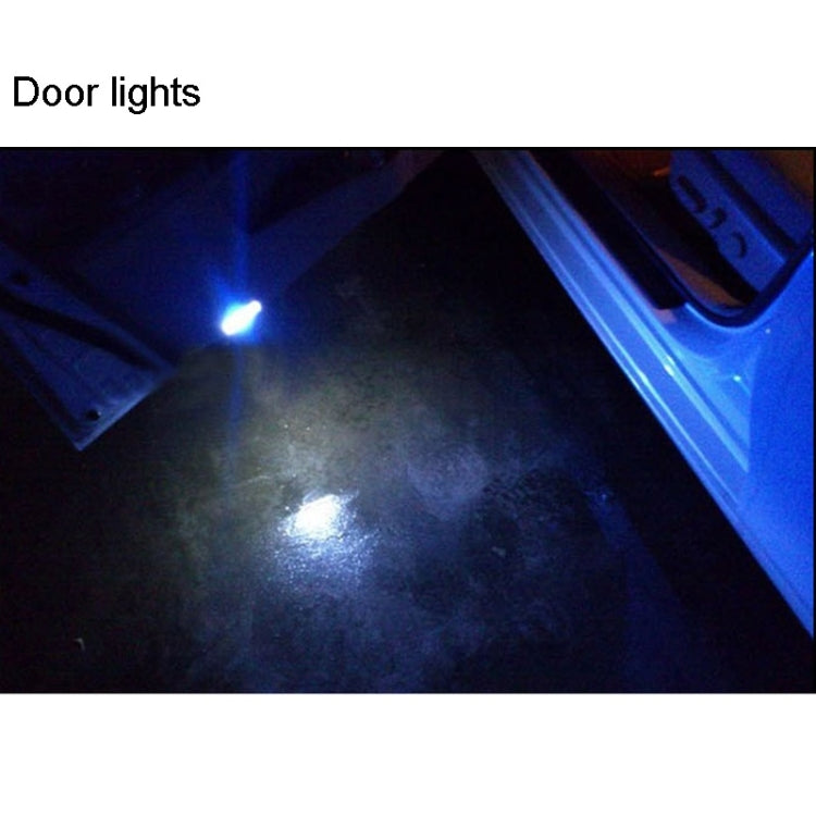 2 PCS T10 1.5W 60LM 1 LED Blue COB LED Brake Light for Vehicles, DC12V(Blue)
