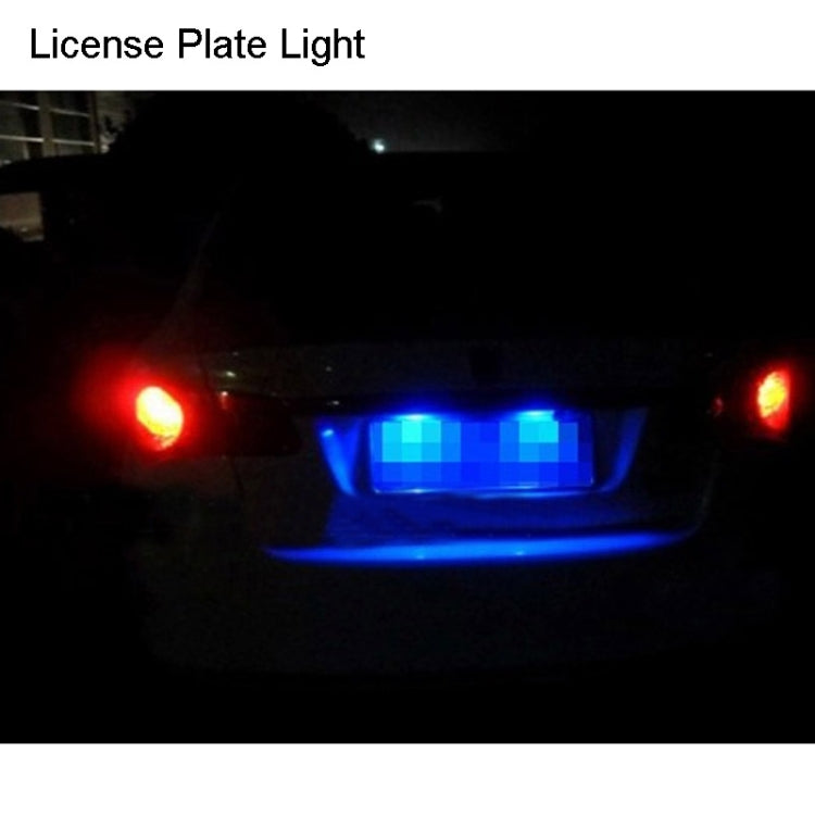 2 PCS T10 1.5W 60LM 1 LED White COB LED Brake Light for Vehicles, DC12V(White)