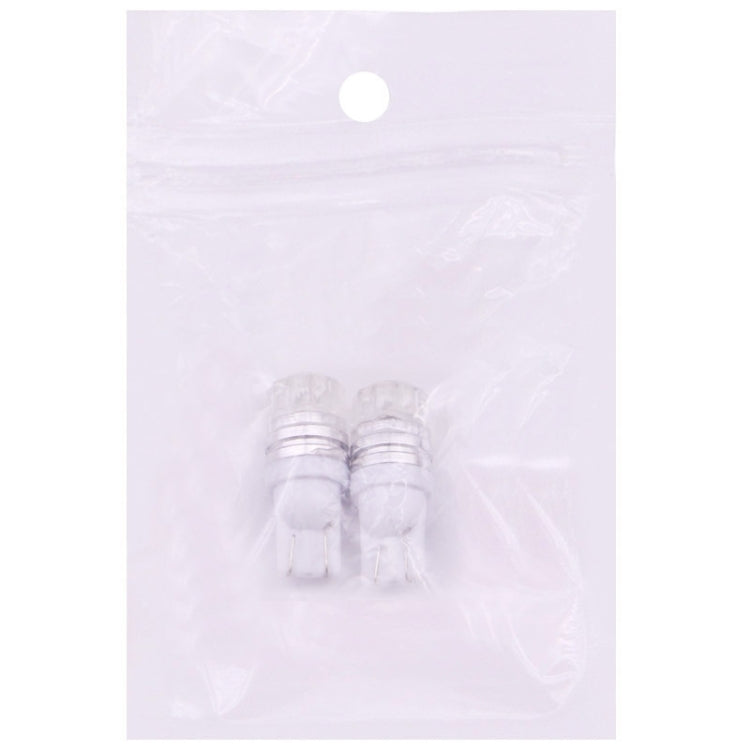 2 PCS T10 1.5W 60LM 1 LED White COB LED Brake Light for Vehicles, DC12V(White)
