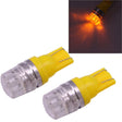 2 PCS T10 1.5W 60LM 1 LED Yellow COB LED Brake Light for Vehicles, DC12V(Yellow) - Instrument Lights by PMC TechLife | Online Shopping South Africa | PMC TechLife | Buy Now Pay Later Mobicred