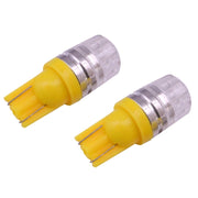 2 PCS T10 1.5W 60LM 1 LED Yellow COB LED Brake Light for Vehicles, DC12V(Yellow)