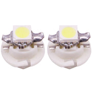 2 PCS B8.4 White Light 0.2W 12LM 1 LED SMD 5050 LED Instrument Light Bulb Dashboard Light for Vehicles, DC 12V(White)