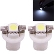2 PCS B8.5 White Light 0.2W 12LM 1 LED SMD 5050 LED Instrument Light Bulb Dashboard Light for Vehicles, DC 12V(White) - Instrument Lights by PMC TechLife | Online Shopping South Africa | PMC TechLife | Buy Now Pay Later Mobicred