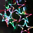 8-Mode Colorful 10 Stars Style Light Christmas Decorative Icicles Strip Light, EU Plug - Christmas Decoration Lamps by PMc TechLife | Online Shopping South Africa | PMc TechLife | Buy Now Pay Later Mobicred