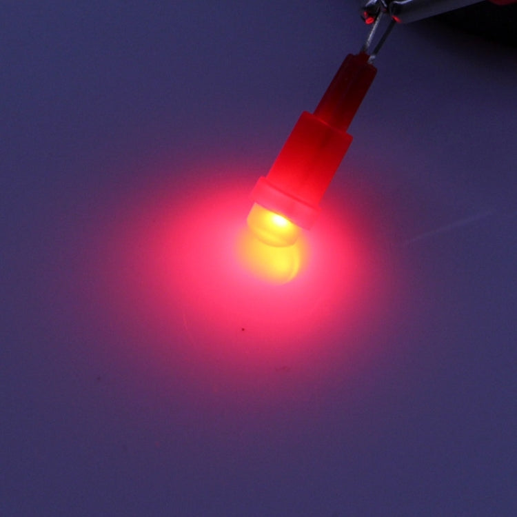 2 PCS T5 0.5W 20LM Red Light 1 LED COB LED Instrument Light Bulb Dashboard Light for Vehicles, DC 12V(Red)