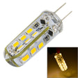 G4 2W 120LM Silicone Corn Light Bulb, 24 LED SMD 3014, Warm White Light, DC 12V - LED Blubs & Tubes by PMc TechLife | Online Shopping South Africa | PMc TechLife | Buy Now Pay Later Mobicred