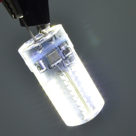 G4 4W 200LM  Silicone Corn Light Bulb, 64 LED SMD 3014, White Light, AC 220V