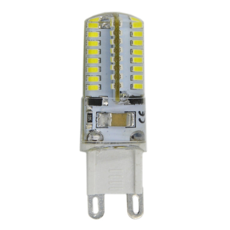 G9 4W 210LM  Silicone Corn Light Bulb, 64 LED SMD 3014, White Light, AC 220V