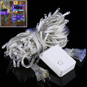 10m LED String Decoration Light, 100 LEDs with End Joint & 8 Display Modes Controller for Christmas Party, AC 110V, US Plug