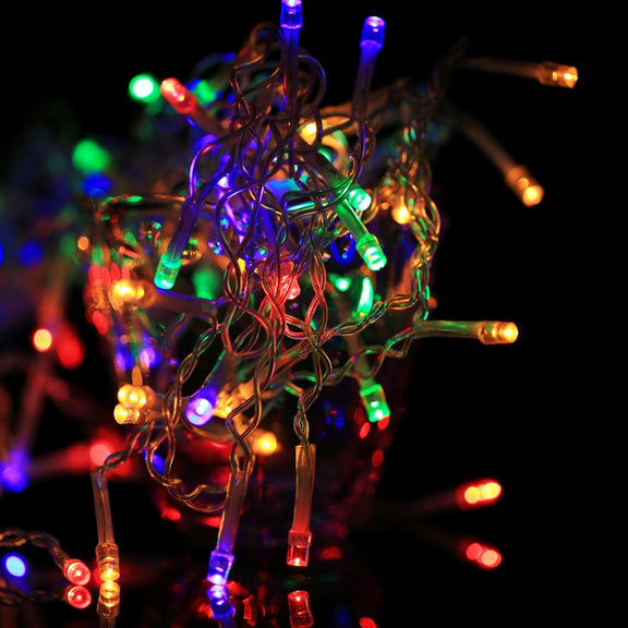 10m LED String Decoration Light, 100 LEDs with End Joint & 8 Display Modes Controller for Christmas Party, AC 110V, US Plug