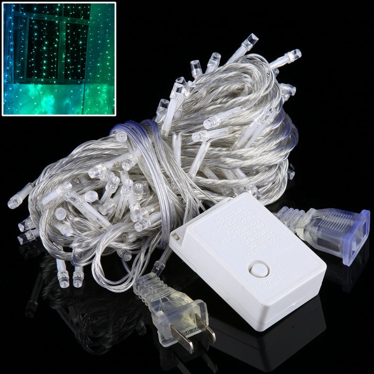 10m LED String Decoration Light, 100 LEDs with End Joint & 8 Display Modes Controller for Christmas Party, AC 110V, US Plug