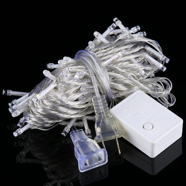 10m LED String Decoration Light, 100 LEDs with End Joint & 8 Display Modes Controller for Christmas Party, AC 110V, US Plug