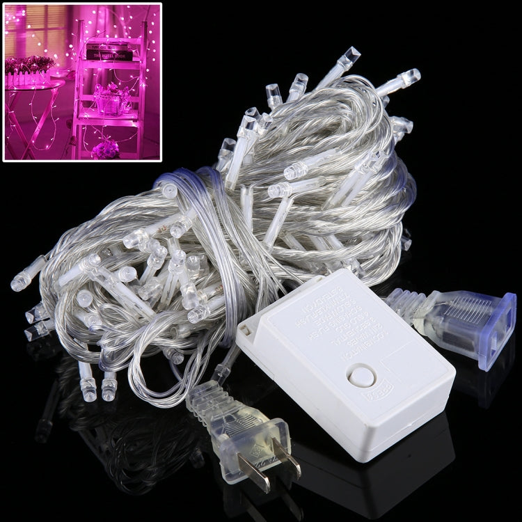 10m LED String Decoration Light, 100 LEDs with End Joint & 8 Display Modes Controller for Christmas Party, AC 110V, US Plug