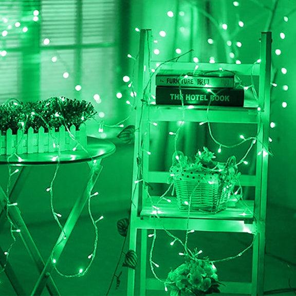 10m LED String Decoration Light, 100 LEDs with End Joint & 8 Display Modes Controller for Christmas Party, AC 110V, US Plug