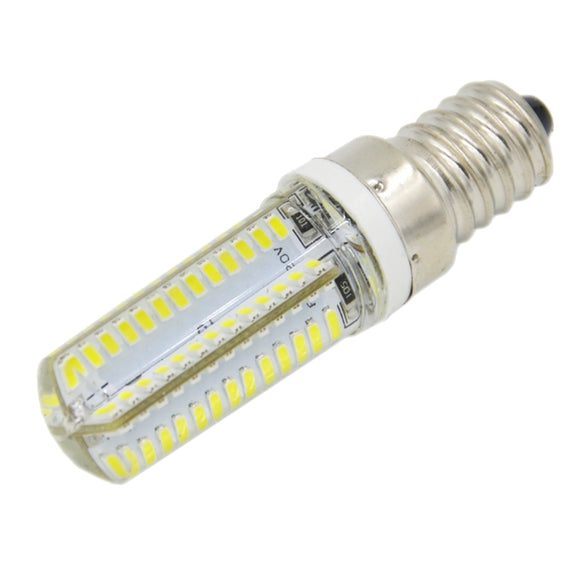E14 5W 400LM 104 LED SMD 3014 Silicone Corn Light Bulb, AC 220V (Natural White Light)
