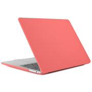 Laptop Translucent Frosted Hard Plastic Protective Case for Macbook 12 inch(Coral Red)