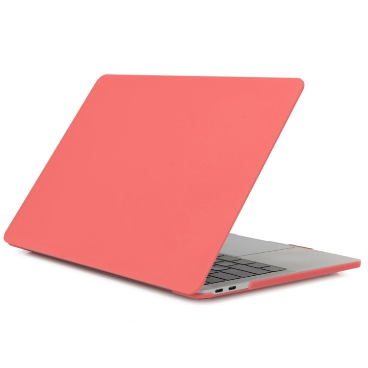 Laptop Translucent Frosted Hard Plastic Protective Case for Macbook 12 inch(Coral Red)