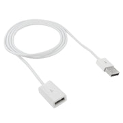 USB AM to AF Extender Extension Cable for Mac, Length: 1m(White)
