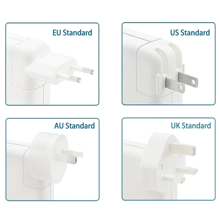 A1424 85W 20V 4.25A 5 Pin MagSafe 2 Power Adapter for MacBook, Cable Length: 1.6m, US Plug(White)