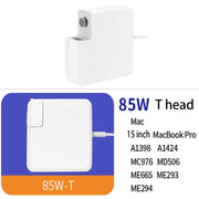 A1424 85W 20V 4.25A 5 Pin MagSafe 2 Power Adapter for MacBook, Cable Length: 1.6m, US Plug(White)