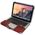 Notebook Leather Case with Snap Fastener for 13.3 inch MacBook Pro Retina(Brown) - MacBook Pro Cases by PMC TechLife | Online Shopping South Africa | PMC TechLife