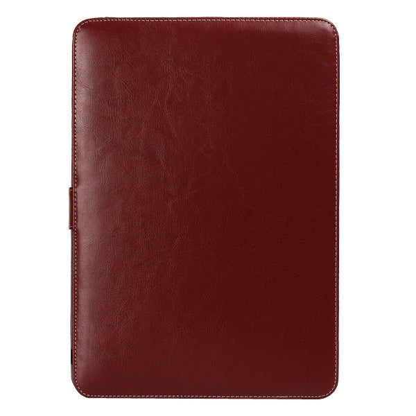 Notebook Leather Case with Snap Fastener for 13.3 inch MacBook Pro Retina(Brown)