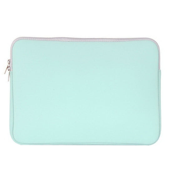 Double Pocket Zip Handbag Laptop Bag for Macbook Air 11.6 inch(Green)