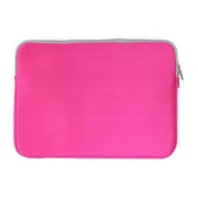 Double Pocket Zip Handbag Laptop Bag for Macbook Pro 15 inch(Magenta)