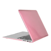 ENKAY for Macbook Air 11.6 inch (US Version) / A1370 / A1465 Hat-Prince 3 in 1 Crystal Hard Shell Plastic Protective Case with Keyboard Guard & Port Dust Plug(Pink)