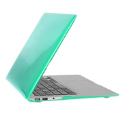 ENKAY for Macbook Air 11.6 inch (US Version) / A1370 / A1465 Hat-Prince 3 in 1 Crystal Hard Shell Plastic Protective Case with Keyboard Guard & Port Dust Plug(Green)