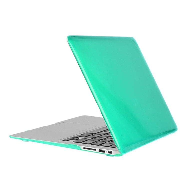 ENKAY for Macbook Air 11.6 inch (US Version) / A1370 / A1465 Hat-Prince 3 in 1 Crystal Hard Shell Plastic Protective Case with Keyboard Guard & Port Dust Plug(Green)