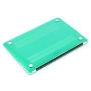ENKAY for Macbook Air 11.6 inch (US Version) / A1370 / A1465 Hat-Prince 3 in 1 Crystal Hard Shell Plastic Protective Case with Keyboard Guard & Port Dust Plug(Green)