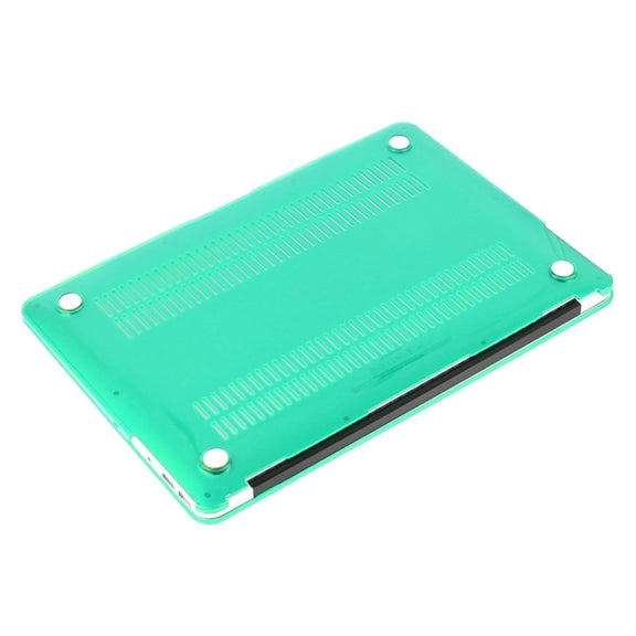 ENKAY for Macbook Air 11.6 inch (US Version) / A1370 / A1465 Hat-Prince 3 in 1 Crystal Hard Shell Plastic Protective Case with Keyboard Guard & Port Dust Plug(Green)