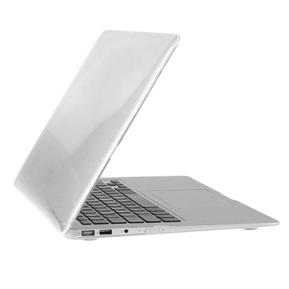 ENKAY for Macbook Air 11.6 inch (US Version) / A1370 / A1465 Hat-Prince 3 in 1 Crystal Hard Shell Plastic Protective Case with Keyboard Guard & Port Dust Plug(White)