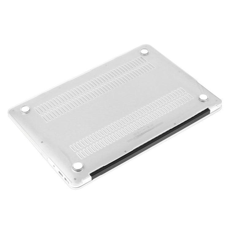 ENKAY for Macbook Air 11.6 inch (US Version) / A1370 / A1465 Hat-Prince 3 in 1 Crystal Hard Shell Plastic Protective Case with Keyboard Guard & Port Dust Plug(White)