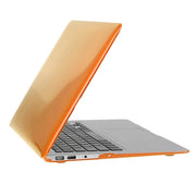 ENKAY for Macbook Air 13.3 inch (US Version) / A1369 / A1466 Hat-Prince 3 in 1 Crystal Hard Shell Plastic Protective Case with Keyboard Guard & Port Dust Plug(Orange)