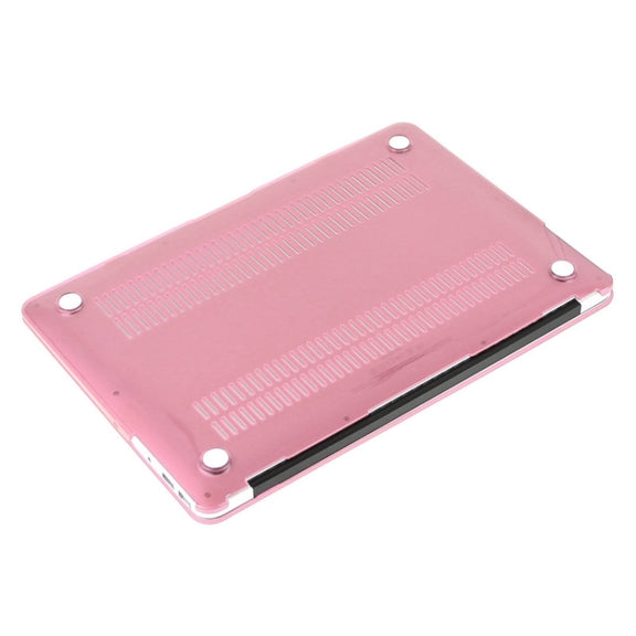 ENKAY for Macbook Air 13.3 inch (US Version) / A1369 / A1466 Hat-Prince 3 in 1 Crystal Hard Shell Plastic Protective Case with Keyboard Guard & Port Dust Plug(Pink)