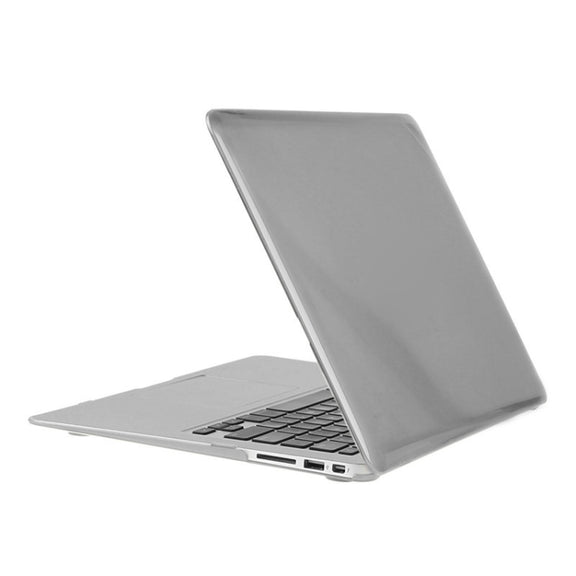 ENKAY for Macbook Air 13.3 inch (US Version) / A1369 / A1466 Hat-Prince 3 in 1 Crystal Hard Shell Plastic Protective Case with Keyboard Guard & Port Dust Plug(Grey)