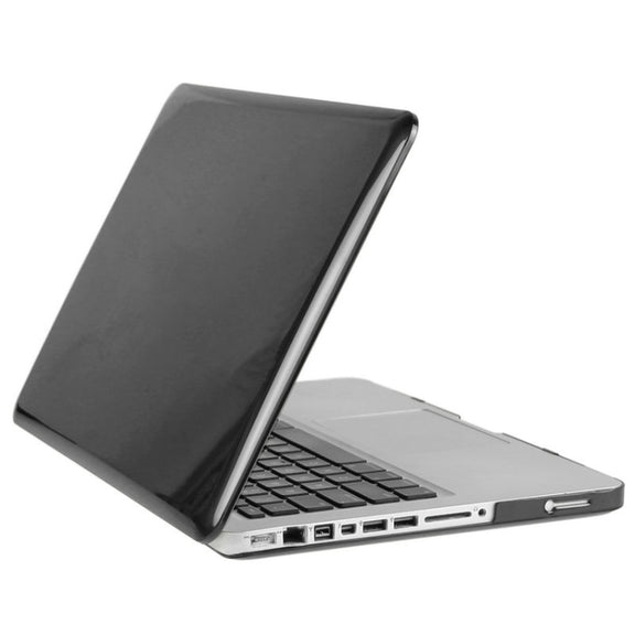 ENKAY for Macbook Pro 13.3 inch (US Version) / A1278 Hat-Prince 3 in 1 Crystal Hard Shell Plastic Protective Case with Keyboard Guard & Port Dust Plug(Black)