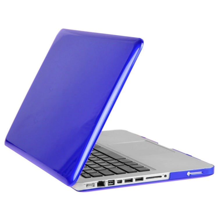 ENKAY for Macbook Pro 13.3 inch (US Version) / A1278 Hat-Prince 3 in 1 Crystal Hard Shell Plastic Protective Case with Keyboard Guard & Port Dust Plug(Dark Blue)