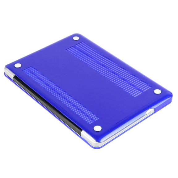 ENKAY for Macbook Pro 13.3 inch (US Version) / A1278 Hat-Prince 3 in 1 Crystal Hard Shell Plastic Protective Case with Keyboard Guard & Port Dust Plug(Dark Blue)