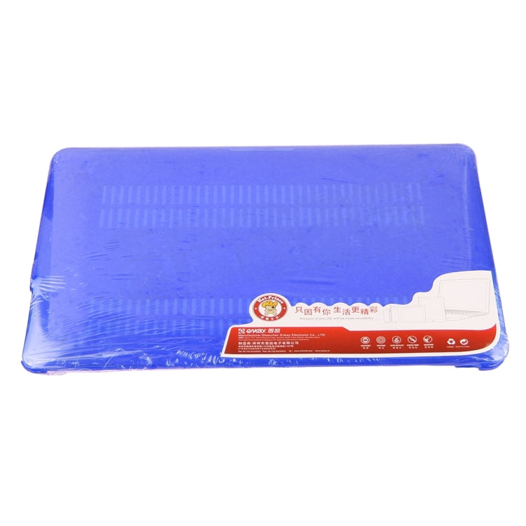 ENKAY for Macbook Pro 13.3 inch (US Version) / A1278 Hat-Prince 3 in 1 Crystal Hard Shell Plastic Protective Case with Keyboard Guard & Port Dust Plug(Dark Blue)