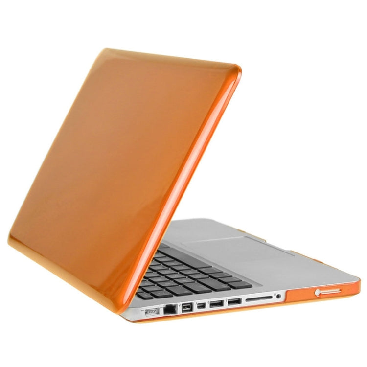 ENKAY for Macbook Pro 13.3 inch (US Version) / A1278 Hat-Prince 3 in 1 Crystal Hard Shell Plastic Protective Case with Keyboard Guard & Port Dust Plug(Orange)